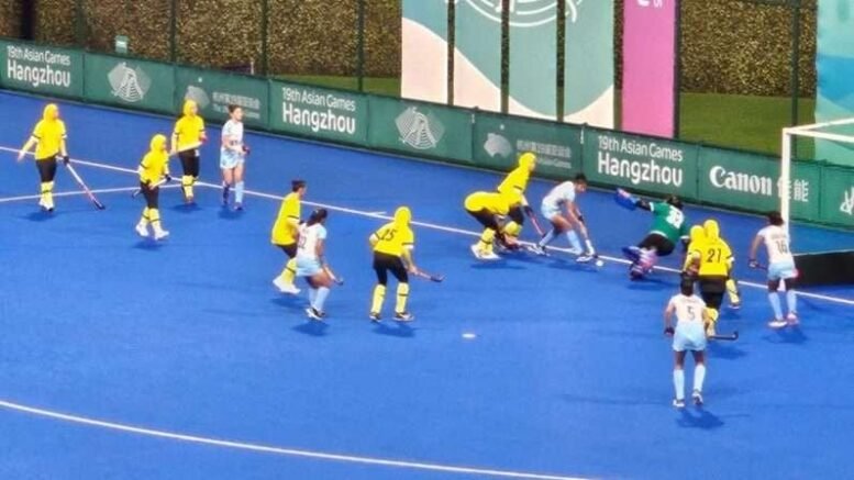 india indian womens hockey team aims to book semis berth with win against hong kong china in 19th asian games hangzhou 2022 651a7d30602fb - India: Indian Women’s Hockey Team aims to book semis berth with win against Hong Kong China in 19th Asian Games Hangzhou 2022 - India's journey in this tournament has been nothing short of impressive. They began their campaign with a resounding 13-0 triumph over Singapore, followed by a convincing 6-0 victory against Malaysia. In their third match, they played out a thrilling 1-1 draw against Korea, showcasing their resilience and skill. 