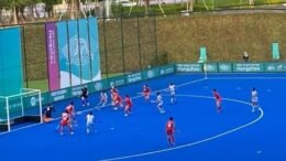 india indian womens hockey team fightbacks to secure 1 1 draw against korea in thrilling 19th asian games hangzhou 2022 clash 651963f0cd7ba - India: Indian Women’s Hockey Team fightbacks to secure 1-1 draw against Korea in thrilling 19th Asian Games Hangzhou 2022 clash - Both teams showed flair in the attack from the word go and it was Korea, who had an opportunity to take an early lead, but the Indian team Vice Captain and defender Deep Grace Ekka made a brilliant goal-line save to deny Korea from going in front.  