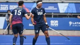 pahf north american sides take opening wins in mens pool b play 653bdf2836645 - PAHF: North American sides take opening wins in men’s Pool B play - The opening games of the XIX Pan American Games saw the North American sides come out victorious in Pool B play. Up first, the Canadian Red Caribou downed Brazil 2-0, while the USA stormed to a 6-1 victory over Trinidad and Tobago at Estadio Nationale in Santiago, Chile. 