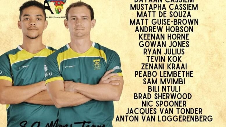 south africa sa hockey men named for african hockey road to paris 2024 qualifier 653bdc672291a - South Africa: SA Hockey Men named for African Hockey Road to Paris 2024 Qualifier - South African Hockey has today announced the SA Hockey Men’s team for the African Hockey Road to Paris 2024. The tournament offers the winner a place at the Paris Olympics while the second placed team will be invited to the FIH Olympic Qualifiers to be held in January.