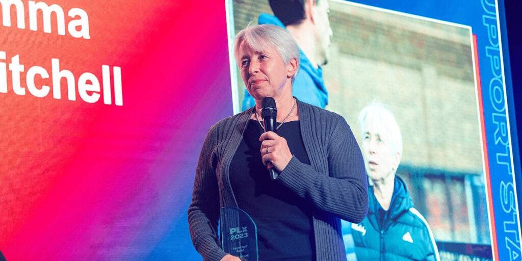 england mitchell wins prestigious uk sport award 65671c7e75933 - England: Mitchell wins prestigious UK Sport award - Emma Mitchell, who has worked with the England and GB Hockey team for almost two decades, had her work recognised by peers at the UK Sport PLx Awards.