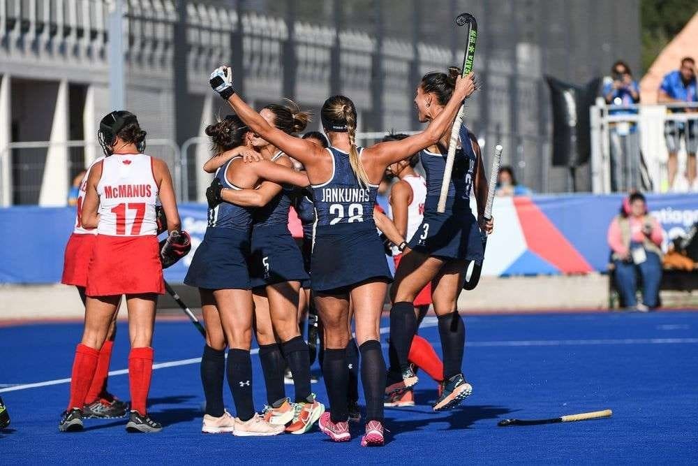 pahf leonas head to 10th straight pan am finals with shutout win over canada 6544711856f01 - PAHF: Leonas head to 10th-straight Pan Am finals with shutout win over Canada - Argentina booked their ticket to a 10th-straight Pan American Games final after a 3-0 dismissal of Canada in the semifinals. Canadian keeper Rowan Harris was exceptional in denying multiple close-range shots and penalty corner flicks but the Argentina offence was full-on and non-stop. Penalty corner goals from Valentina Raposo and Delfina Thome, plus a trademark Julieta Jankunas back-hand was enough to do Canada in.