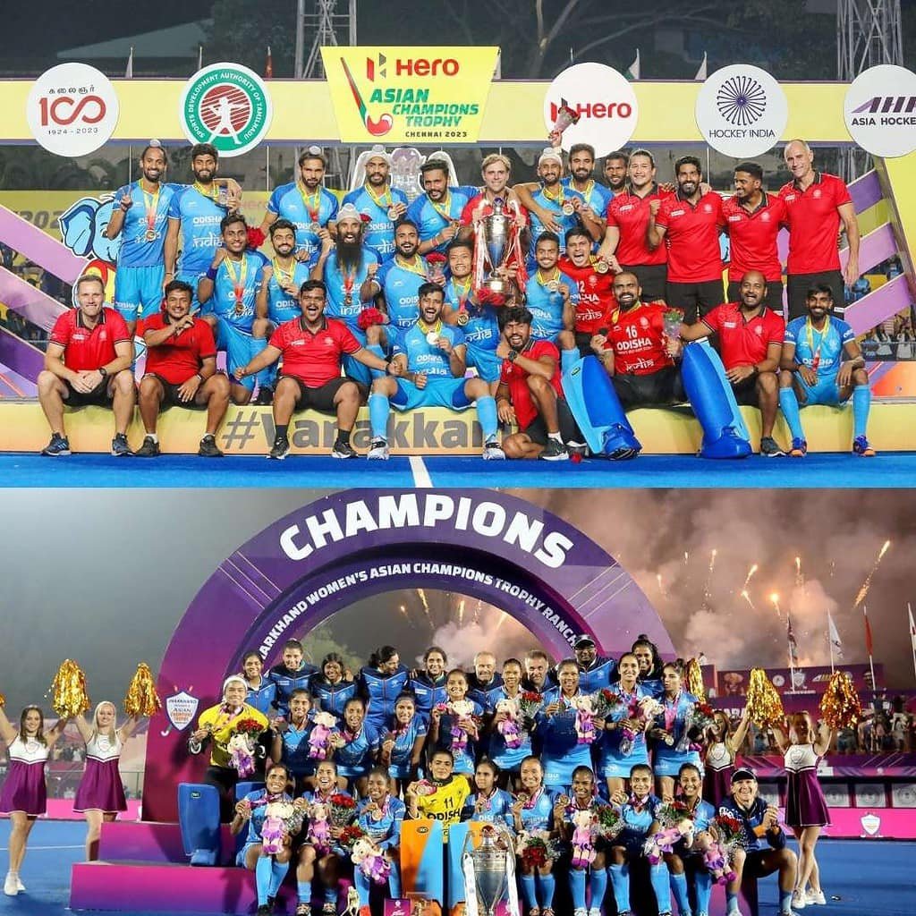 asia rewind 2023 looking back at india mens and womens hockey teams performances in the year gone by 658d7532de42a - Asia: Rewind 2023: Looking back at India men’s and women’s hockey teams’ performances in the year gone by - Indian hockey had a mixed outing in 2023.  From enduring a disappointing men’s Hockey World Cup campaign to winning medals at the Asian Games in Hangzhou as well as the men’s Asian Champions Trophy, it was a year of mixed fortunes for Indian hockey.