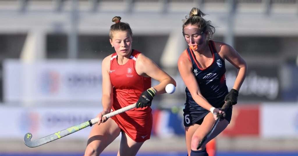 ncaa u 21 uswnt bested by no 4 england in second match at fih hockey womens junior world cup 656ae6298b559 - NCAA: U-21 USWNT Bested by No. 4 England in Second Match at FIH Hockey Women’s Junior World Cup - SANTIAGO, Chile – A two goal lead was not enough for the No. 5 U.S. U-21 Women’s National Team when they faced No. 4 England in their second pool play match of the 2023 International Hockey Federation (FIH) Hockey Women’s Junior World Cup. With five unanswered goals, England came away with a 5-2 victory over the Junior Eagles.