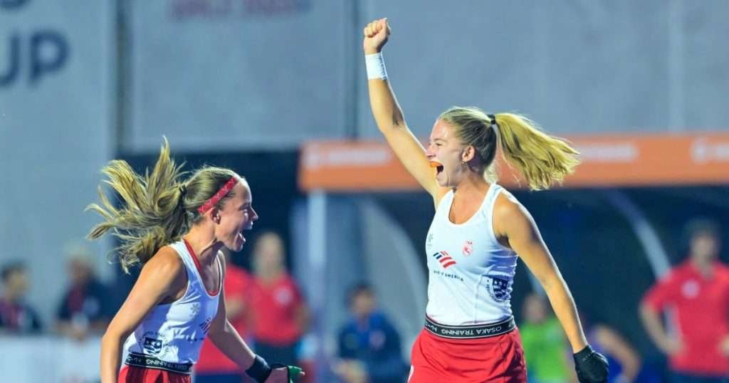 ncaa u 21 uswnt wins third consecutive match at fih hockey womens jwc with victory over host chile 6572cf1ea6ec2 - NCAA: U-21 USWNT Wins Third Consecutive Match at FIH Hockey Women’s JWC with Victory Over Host Chile - SANTIAGO, Chile – In prime time with an exuberant crowd at Claudia Schüler National Stadium in Santiago, Chile, the No. 5 U.S. U-21 Women’s National Team defeated No. 23 Chile to secure a spot in the 9th/10th place match of the FIH Hockey Women’s Junior World Cup. A true team effort, the Junior Eagles put up five goals against the host to claim a third consecutive victory.