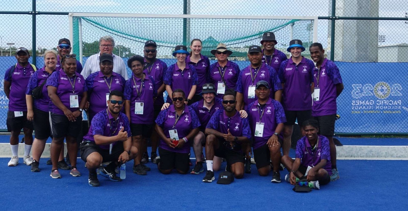 oceania great team of officials at pacific games 657817746a9fa - Oceania: Great Team of Officials at Pacific Games - The group of officials came from 6 different nations (AUS, Fiji, NZL, PNG, SOL and VAN) and quickly gelled to form an amazing team. One of the key changes from the past was that this event allowed the majority to be accommodated together rather than staying with their teams. It worked so well that Oceania will look to take that as the model to use in the future. In the past the Pacific Island offcials have been accommodated with their teams but that has been a strategy to encourage NAs to recognise the importance of appointing national umpires and technical officials to fund and travel with their teams. It was great to see a change in acknowledging the importance of having NA officials gaining experience this year, firstly with the World Cup Qualifier in the Gold Coast in July and then with a flood of nominations in for the Pacific Games. The Pacific Games Council had identified that for these Games they wanted to build capacity and capability and encouraged the sports to appoint as many Pacific Island officials as possible. So out of the 23 officials appointed for hockey 15 were Pacific Islanders.