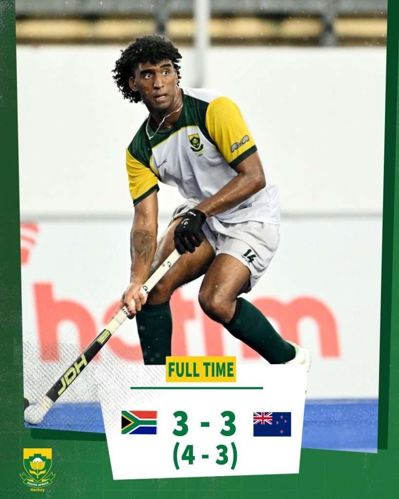 south africa fih junior world cup 2023 top 10 secured for south africa as new zealand edged 6579d2ea24273 - South Africa: FIH Junior World Cup 2023 | Top 10 secured for South Africa as New Zealand edged. - A place in the top 10 of the FIH Junior World Cup was up for grabs when South Africa and New Zealand met for another chapter of a massive 2023 sporting story. South Africa had kept their top 10 hopes alive with a victory over Chile while New Zealand edged through against Korea.