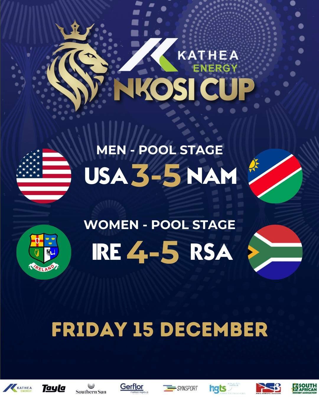South Africa: Kathea Energy Nkosi Cup 2023 underway with two thrillers 154 south africa kathea energy nkosi cup 2023 underway with two thrillers 657dc750895e0 - South Africa: Kathea Energy Nkosi Cup 2023 underway with two thrillers - The Kathea Energy Nkosi Cup, a new staple on the indoor hockey calendar, got underway in front of a capacity crowd at Wynberg Military base. What a thriller the opening two games produced as all four nations were represented in the opening exchanges.