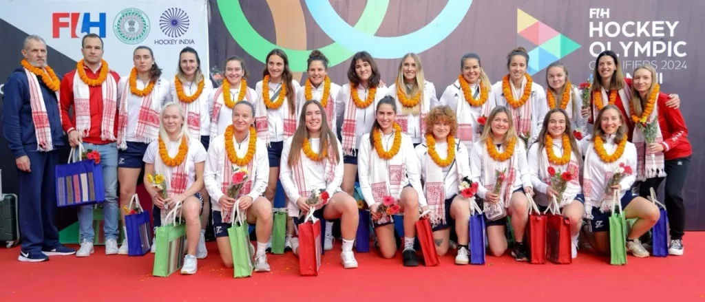 asia czech republic womens hockey team lands in ranchi aims for maiden olympic berth at fih hockey olympic qualifiers ranchi 2024 6599c35b82d75 - Asia: Czech Republic Women’s Hockey Team lands in Ranchi, aims for maiden Olympic berth at FIH Hockey Olympic Qualifiers Ranchi 2024 - Ranchi, 6th January 2024: Spirited Czech Republic Women’s Hockey Team on Saturday arrived in Ranchi with zeal and determination as they set their sights on securing their maiden berth at the Olympics by qualifying for the Paris Olympics 2024. The team, currently ranked 25th globally, exudes excitement and readiness as they prepare to showcase their prowess at the FIH Hockey Olympic Qualifiers Ranchi 2024. 