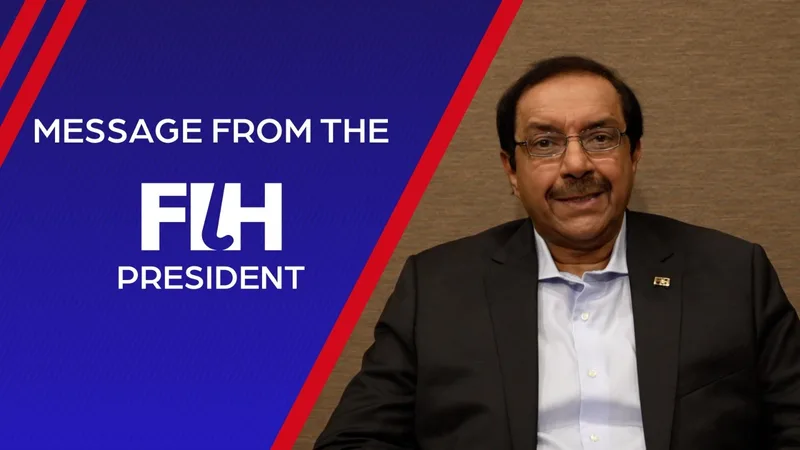 asia lets make every moment count in olympic year 2024 says fih president tayyab ikram 6596b53a5c07a - Asia: “Let’s make every moment count in Olympic year 2024,” says FIH President Tayyab Ikram - FIH President, Tayyab Ikram, wishes the global hockey family a happy new year, as he reflects on the major strides made by the global hockey community both on and off the field over the past year. Watch the full video below where he also shares his vision for the upcoming Olympic year and the exciting new avenues in hockey that will be explored through 2024.