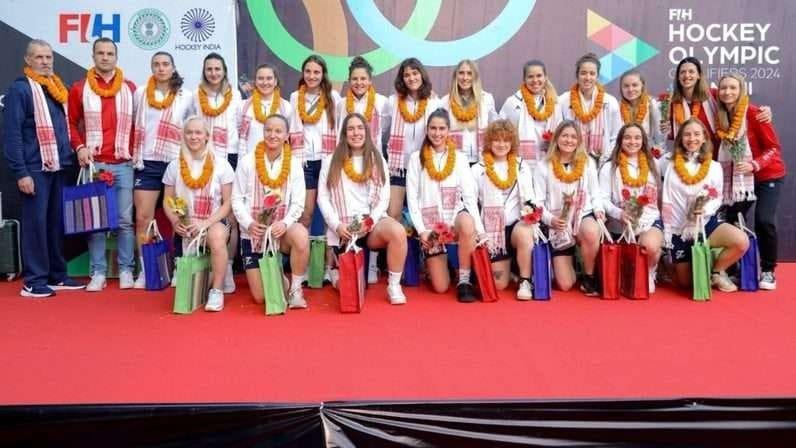 india czech republic womens hockey team lands in ranchi aims for maiden olympic berth at fih hockey olympic qualifiers ranchi 2024 6598f101f266c - India: Czech Republic Women's Hockey Team lands in Ranchi, aims for maiden Olympic berth at FIH Hockey Olympic Qualifiers Ranchi 2024 - Ranchi, 6th January 2024: Spirited Czech Republic Women's Hockey Team on Saturday arrived in Ranchi with zeal and determination as they set their sights on securing their maiden berth at the Olympics by qualifying for the Paris Olympics 2024. The team, currently ranked 25th globally, exudes excitement and readiness as they prepare to showcase their prowess at the FIH Hockey Olympic Qualifiers Ranchi 2024. 