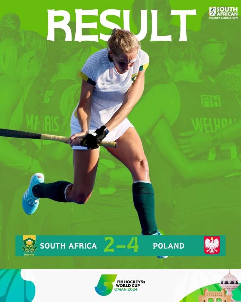 south africa south africa finish fourth at inaugural fih hockey5s world cup in oman 65b677a9f0368 - South Africa: South Africa finish fourth at inaugural FIH Hockey5s World Cup in Oman - The South African Hockey5s Women knew they had already at least emulated the best ever South African achievement at an FIH World Cup by qualifying for the top 4, they were determined to try and make history as they challenged the Polish for the Bronze medal at the FIH Hockey5s World Cup.
