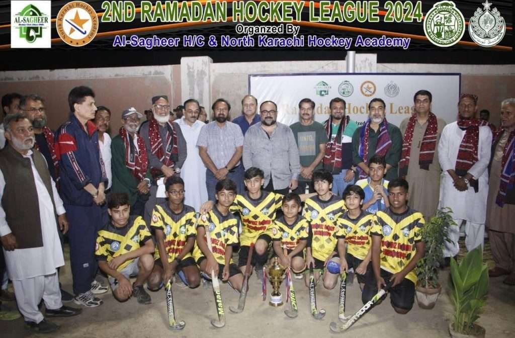 asia in the second ramadan night hockey league al sagheer hockey club won the first position pak flag hockey club won the second position and north karachi 6617e2b7b9055 - Asia: In the second Ramadan Night Hockey League, Al-Sagheer Hockey Club won the first position, Pak Flag Hockey Club won the second position and North Karachi Hockey Academy won the third position - KARACHI (Sports Reporter) Member National Assembly Khawaja Izhar ul Hasan has said that North Karachi Hockey Academy is working at the grass root level in the true sense, the talent that will emerge from here will be entitled to wear the green shirt of Pakistan. He expressed these views while watching the final of the Ramadan Hockey League held at the North Karachi Hockey Academy And after making a detailed visit to the academy, he did in the discussion. On this occasion, it was also announced that Khawaja Izharul Hasan has been made the head of the North Karachi Hockey Academy and member Sindh Assembly Rehan Akram has been made the patron. A game in which we ruled the world, today is so decaying that we are continuously losing in Asia as well. He thanked for working at the grass root level and assured his full cooperation and said that many members of our Sindh Assembly are also present here at this time to play their role for the North Karachi Hockey Academy.Member of Sindh Assembly Rehan Akram said that he was very impressed by the performance of the young children of North Karachi Hockey Academy. The coaches and officials of the academy deserve congratulations for promoting hockey without any greed. playing their role, he said that we will fully support the North Karachi Hockey Academy in every way. International hockey player Mubbashir Mukhtar Assuring his full cooperation while commending the services The ceremony was presided over by Olympian Islah uddin Siddiqui, Olympian Ayaz Mehmood, Olympian Kamran Ashraf, International Mohammad Ali Khan, Chairman of Al-Sagheer Hockey Club and Vice President of Sindh Olympic Association Imtiaz Ahmed Sheikh, President of Al-Sagheer Hockey Club Syed Sagheer. Hussain and Secretary General Azmat Pasha,Amir Siddiqui, senior player of Al-Sagher Hockey Club and Director of Sports of Habib University, Naeem Haider, senior hockey player, Mubbashir Mukhtar, the spirited international of North Karachi Hockey Academy, Maqbool Arain, President of Pakistan Students Olympic Association, , Director of Higher Education Commission, HEC. Javed Ali Memon, International Goalkeeper Ghafoor Ahmed, International Goalkeeper Abuzar Amrao, International Goalkeeper Ijaz Khokhar, Taslim Usmani , International cup player and head coach North Karachi Hockey Academy Masroor Javed, Al-Sagheer Hockey Club coach Junaid Aslam Kamran Naseem, KMC Director Sports and Karachi Student Olympic Association Chairman Faisal Aziz, former Deputy Director Sports KMC and Sindh Catchball Association Treasurer Nadeem Khan, Ismail Shah District Sports Officer Karachi East, Ms. Hajra Nawab District Sports Officer Central District, National Hockey Player Shaheen Sultana, Director of Physical Education Ms. Zarqa International Arif Bhopali Dr. Samar ul Islam, International Empire Younis Siddiqui Junaid Jahangir, Mahmood, Azam Khan, Haji Ghulam Muhammad Khan, son of late Jahangir Muhammad Khan, founder of Nishtar Hockey Club, performed the duties of comparing .Muhammad Umar, International Muhammad Ali Khan, Naveed Ahsan, International Sarfaraz, Taslim Usmani aka Raju. Shoaib, Kashif Farooqui, Salimuddin Babar, Latafat Shah, Engineer Athar Hussain, Zulqarnain, Irshad Haider, District Sports Officer Central District,Senior players and veterans of Al-Sagheer Hockey Club, in addition to the members of the Mahalla Committee of the area, Javed Bhai, Adnan, Zahid, Tariq Khan, Faisal Javed, Raheel Khan, Abid Khalil, Fahad, Adnan Naqvi, parents of children and other elders of the city were present.