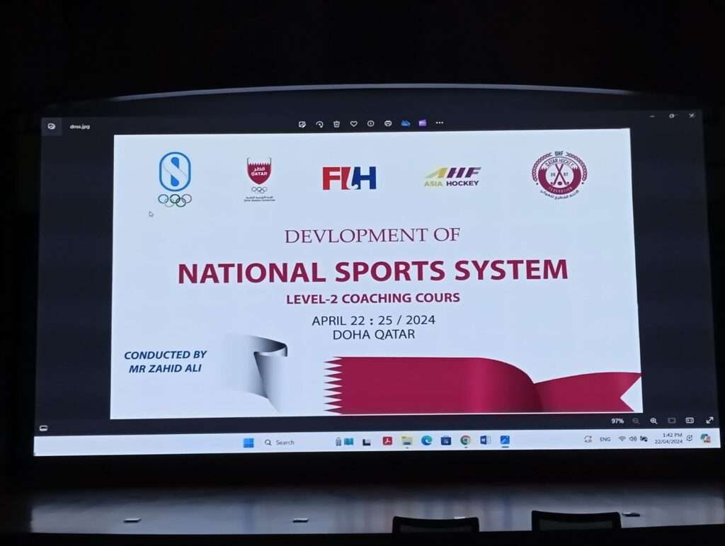 asia olympic solidarity dnss fih level 2 coaching course in doha qatar from 22 to 25 april 2024 by mr zahid ali fih educator 66293e8b75ee2 - Asia: Olympic Solidarity DNSS FIH Level 2 Coaching Course in Doha, Qatar from 22 to 25 April 2024 By Mr Zahid Ali FIH Educator - From April 22nd to April 25th, 2024, the Olympic Solidarity DNSS FIH Level 2 Coaching Course will be held in the vibrant city of Doha, Qatar. This educational event will be conducted under the expert guidance of Mr. Zahid Ali, FIH Educator.Participants attending this course will have the opportunity to delve deeply into various aspects of coaching, gaining valuable insights and knowledge to further enhance their coaching abilities. This course promises to be an enriching experience for all involved, offering a platform for coaches to refine their skills and contribute positively to the development of hockey.