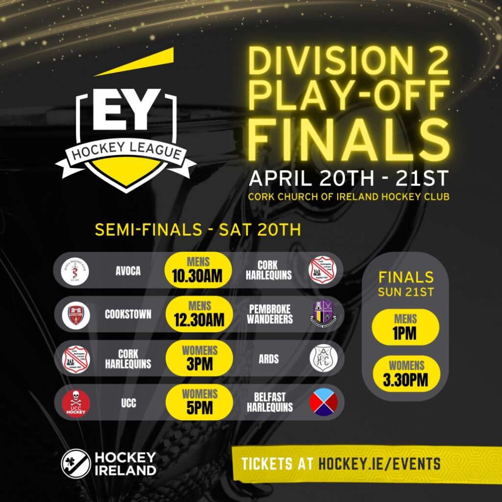 ireland ey hockey league division 2 play off finals tickets on sale 661e8e7d75f82 - Ireland: EY Hockey League Division 2 Play-Off Finals – Tickets on Sale! - Cork Church of Ireland will host this weekend’s EY Hockey League Division 2 Men’s and Women’s Play-Off Finals, tickets are now on sale. 