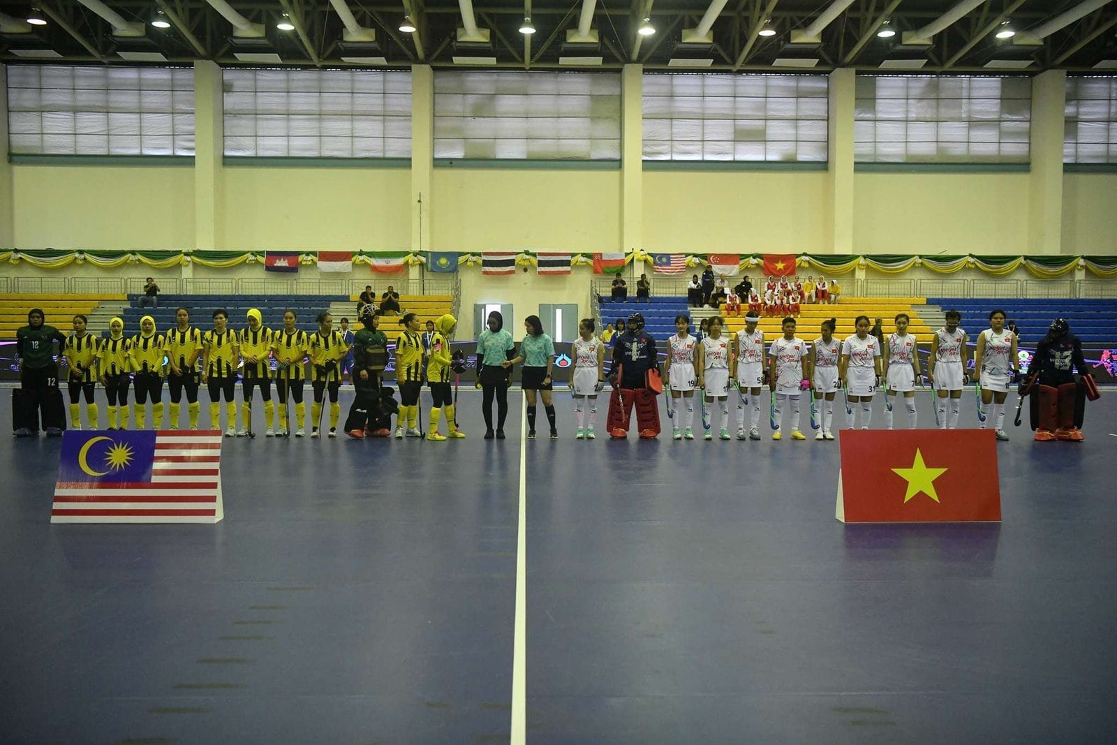 asia on the opening day of the hockey womens indoor asia cup in chonburi thailand 664445acb9b30 - Asia: On the opening day of the Hockey Women’s Indoor Asia Cup in Chonburi, Thailand, - The competition kicked off with remarkable displays of skill and dominance. Malaysia set a formidable tone, delivering an astounding 25-0 victory against Vietnam, showcasing their offensive prowess early on. Following suit, Iran displayed a commanding performance, securing an 8-0 win over Oman, asserting their presence in the tournament.