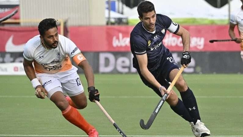 india harmanpreet singh scores hat trick as indian mens hockey team defeats argentina 5 4 in fih pro league 2023 24 6654260d961be - India: Harmanpreet Singh scores hat-trick as Indian Men’s Hockey Team defeats Argentina 5-4 in FIH Pro League 2023/24 - ~Araijeet Singh Hundal (7’), Gurjant Singh (18’) and Harmanpreet Singh (29’, 50’ and 52’) scored goals for India~