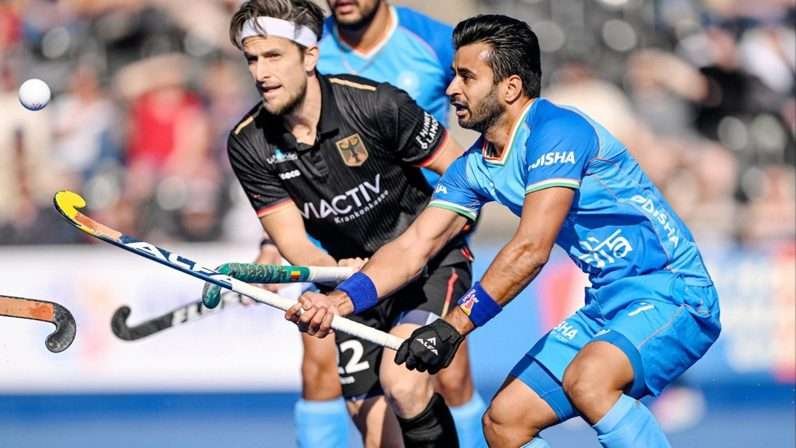 india indian mens hockey team goes down 2 3 against germany in fih pro league 2023 24 6664bd1f4ea24 - India: Indian Men’s Hockey Team goes down 2-3 against Germany in FIH Pro League 2023/24 - ~Harmanpreet Singh (19’) and Sukhjeet Singh (48’) scored goals for India~