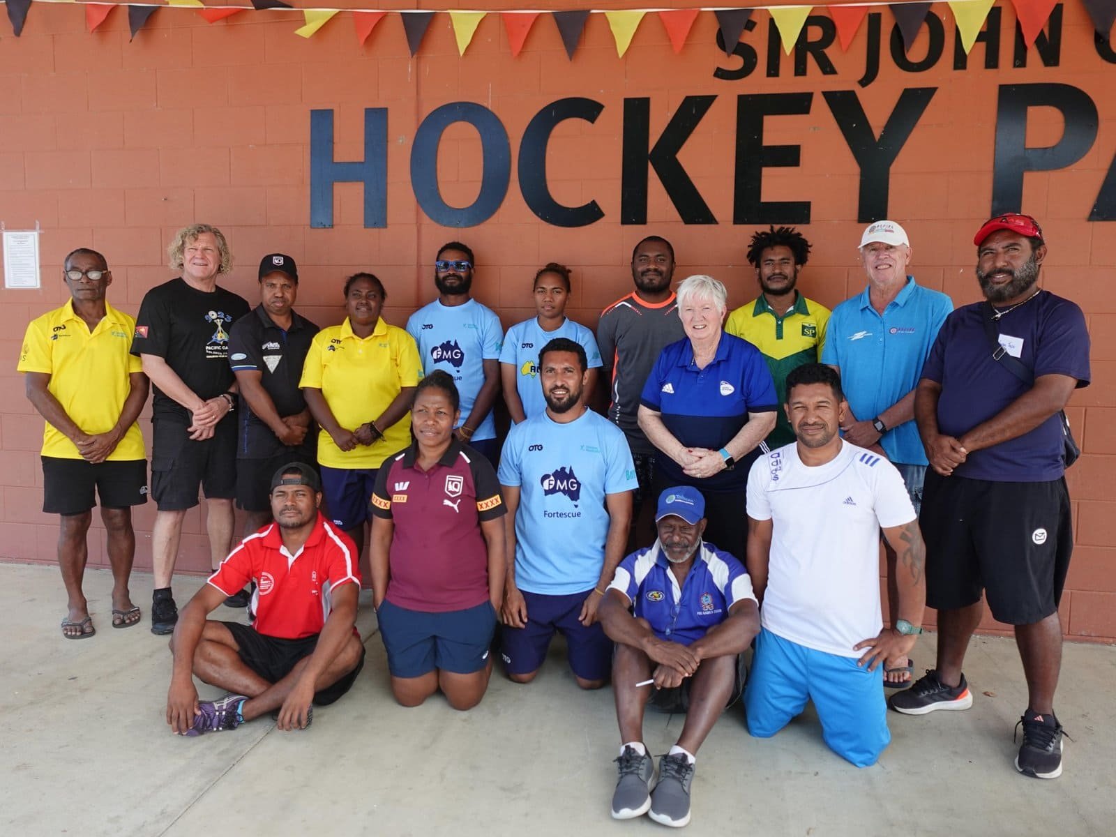 oceania fih level 2 coaching workshop in papua new guinea 669e161dc0d75 scaled - Oceania: FIH Level 2 Coaching Workshop in Papua New Guinea - This was the first time that this level accreditation was available to Papua New Guinea coaches. Coaches attended from three different Associations, Port Moresby, Lae, and Kokopo. Three Hook in4 Health staff members, Hussein Lowah, Pomat Kanamon, Gabriella Kisipai, along with two Hin4H volunteers Andrew Raoma and Georgina Bon, took part as part of their professional development. 