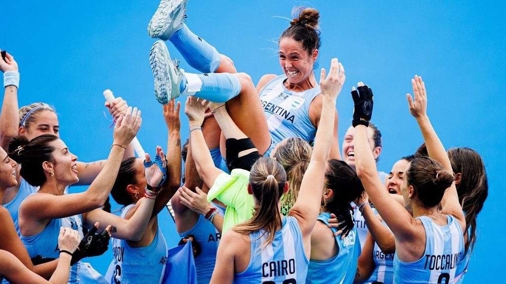 olympics hockey at paris 2024 argentina grab bronze with shoot out triumph over valiant belgium 66b6380cbfa17 - Olympics: Hockey at Paris 2024: Argentina grab bronze with shoot-out triumph over valiant Belgium - Paris, France - Day 14: Argentina women have won the bronze medal at the Olympic Games Paris 2024, overcoming Belgium in a shoot-out after a pulsating match finished with the scores locked at 2-2. 