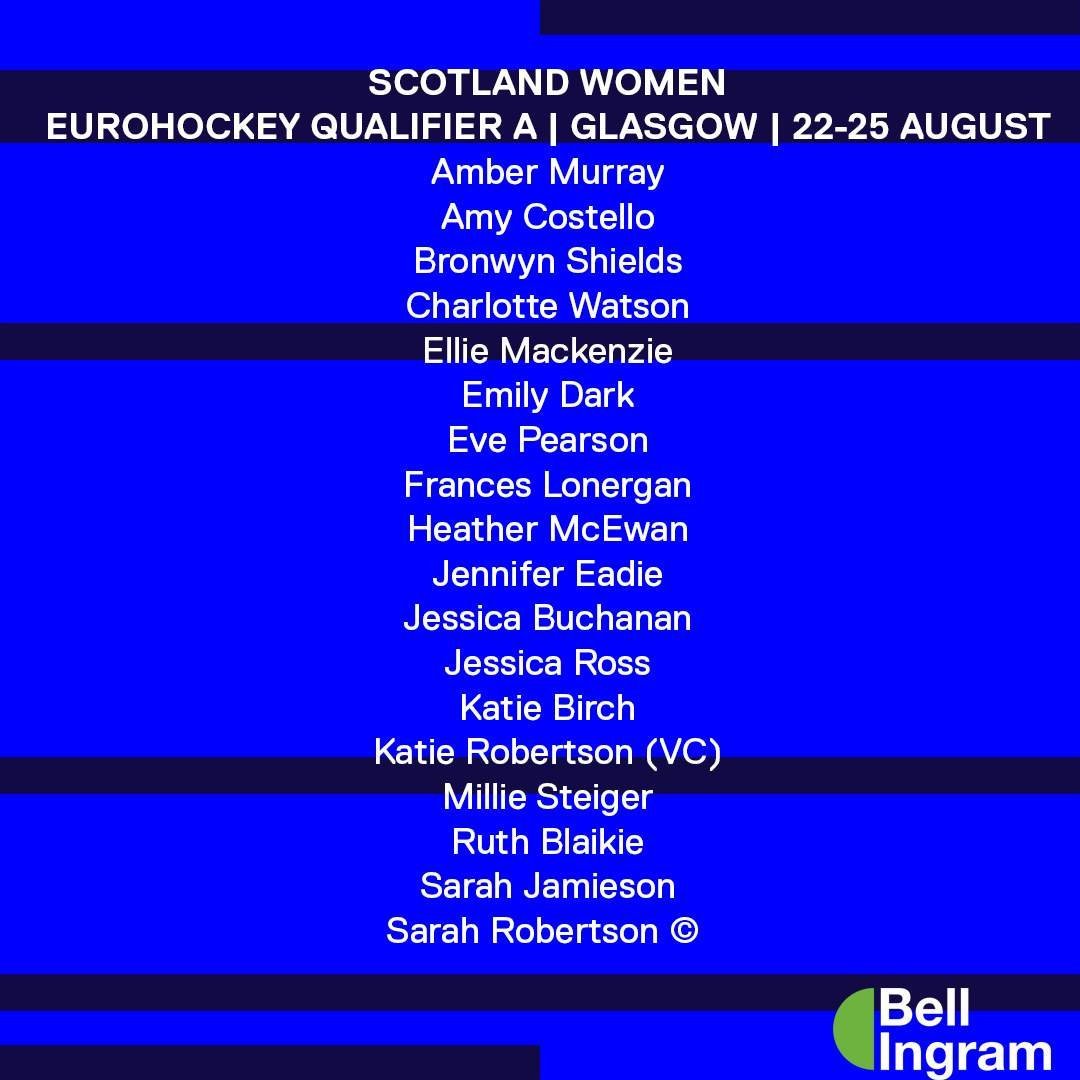 scotland scotland womens squad announced for eurohockey qualifier in glasgow 66c048dece05d - Great Britain - Great britain