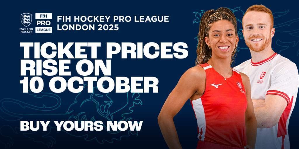 england last chance to save with early bird tickets 6703e3c5c21f7 - England: Last chance to save with early bird tickets - With FIH Hockey Pro League season six due to start at the end of November, don’t miss out on the chance to secure early bird tickets for London and save 30%.  Prices will rise in less than two days on 10 October 2024. Tickets start from just £8 for under 16s and £19.50 for adults.