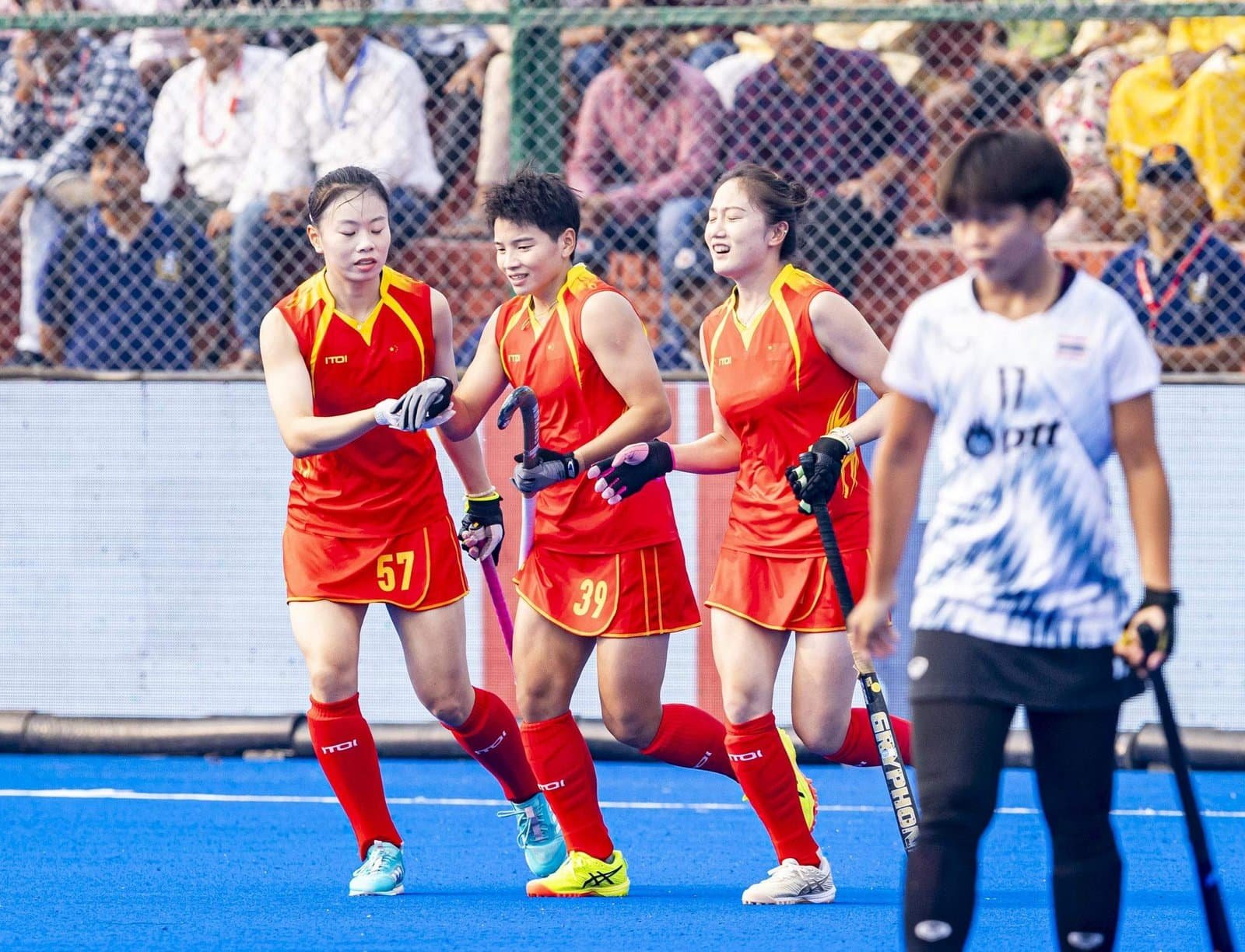 asia bihar womens asian champions trophy 2024 day 1 second match recap china vs thailand 673203bb2250f - Asia: Bihar Women’s Asian Champions Trophy 2024: Day 1, Second Match Recap – China vs Thailand - The Bihar Women’s Asian Champions Trophy 2024 kicked off with an exciting opening day, and the second match of the day saw a powerful display of skill and strategy from the Chinese team, who faced Thailand. China emerged victorious with a commanding scoreline of 15-0, setting a strong tone for the tournament and showcasing their skill and precision.From the start, China took control, demonstrating impressive offensive tactics and teamwork. Their forwards moved with precision, and the midfield maintained excellent possession, constantly creating scoring opportunities. Thailand struggled to keep up with China’s relentless attacks, which left little room for defense.