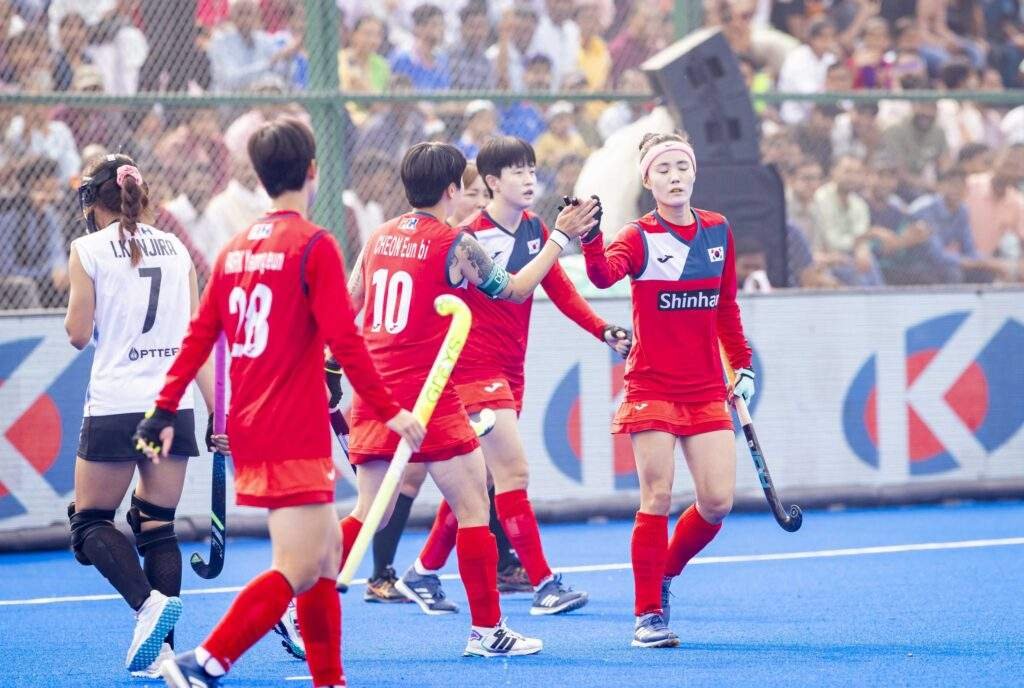 asia day 6 korea clinches a 3 0 victory over thailand in the 5th 6th place match at the bihar womens asian champions trophy 673c5762ad948 - Asia: Day 6: Korea Clinches a 3-0 Victory Over Thailand in the 5th/6th Place Match at the Bihar Women’s Asian Champions Trophy - The opening match on Day 6 of the Bihar Women’s Asian Champions Trophy 2024 featured a battle for pride as Korea triumphed over Thailand 3-0 in the 5th/6th place playoff. a witnessed Korea’s commanding performance, which secured them the fifth position in the tournament standings.