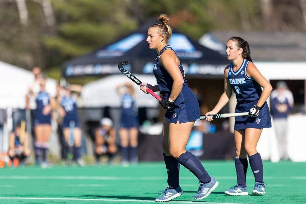 bdn umaine field hockey beats uc davis to advance in playoffs 672d639b88880 - BDN: UMaine field hockey beats UC Davis to advance in playoffs - Senior back Poppy Lambert became the University of Maine field hockey program’s all-time leading goal scorer off a penalty stroke and junior forward Kate Richardson broke a 3-3 tie in the fourth quarter as the Black Bears beat the University of California Davis 4-3 in their America East quarterfinal at Albany on Thursday morning.