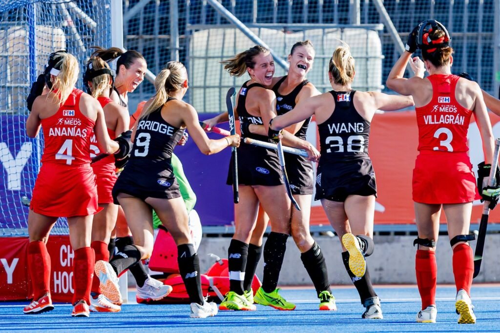 new zealand women earn spot in their first ever nations cup final 67c3bd0bb7795 - New Zealand: WOMEN EARN SPOT IN THEIR FIRST-EVER NATIONS CUP FINAL - The Vantage Black Sticks Women have booked their place in the FIH Hockey Women’s Nations Cup final for the first time ever after a tense shootout win over host nation Chile in front of a passionate home crowd.