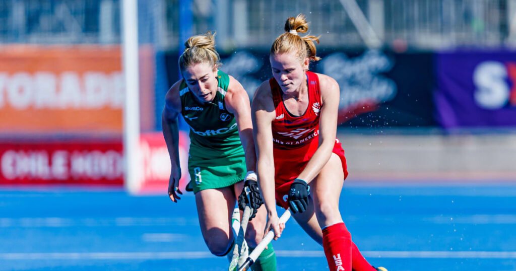 usa uswnt knocked out of fih hockey nations cup final with loss to ireland 67c398c42cfa6 - USA: USWNT Knocked Out of FIH Hockey Nations Cup Final with Loss to Ireland - SANTIAGO, Chile – It was a tight contest between the No. 13 U.S. Women’s National Team and No. 12 Ireland in the first semifinal of the 2025 FIH Hockey Nations Cup in Santiago, Chile. Although USA took an early lead, Ireland came from behind twice as the United Eagles fell 1-2. The red, white and blue will play tomorrow in the bronze medal contest.