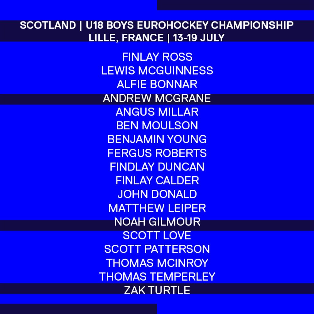 Scotland: Scotland U18 Boys EuroHockey Championship squad announced 4 scotland scotland u18 boys eurohockey championship squad announced 685eb8e8d0b6d - Scotland: Scotland U18 Boys EuroHockey Championship squad announced - Home » News » Scotland U18 Boys EuroHockey Championship squad announced