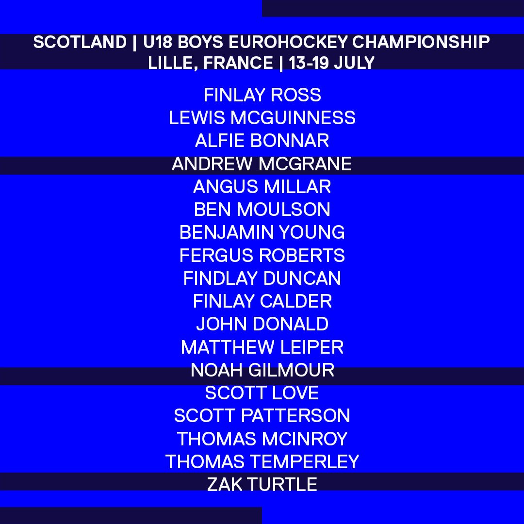 Great Britain 9 scotland scotland u18 boys eurohockey championship squad announced 685eb8e8d0b6d - Great Britain - Great britain