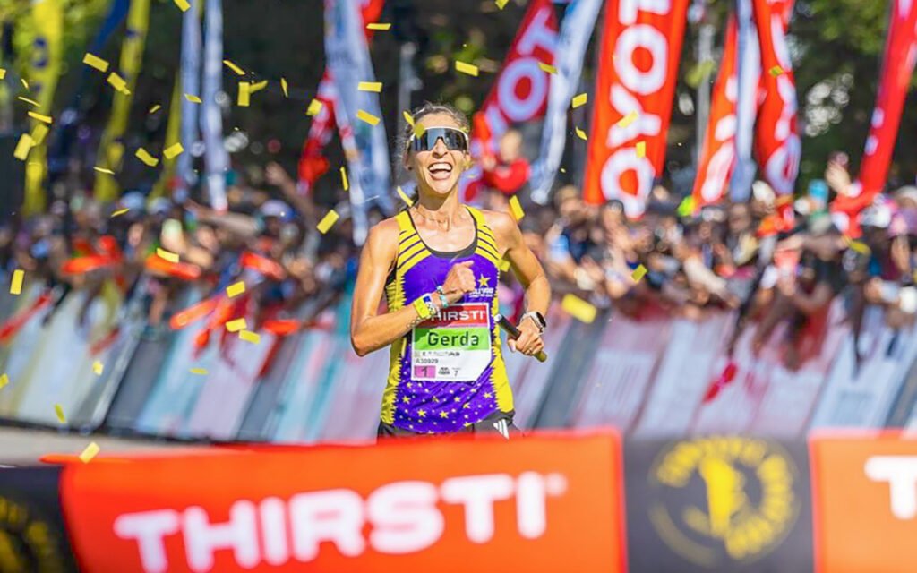 “What a day!” is how Gerda Steyn described her 2025 Comrades Marathon victory, the sensational South African ultramarathon runner showing why she is regarded the queen of her sport after she raced to her fourth Comrades win, in Durban, KwaZulu Natal, on Sunday, 8 June 2025. Photo: Pierre Tostee / Gerda Steyn