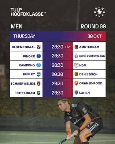 Hoofdklasse: What you need to know about men’s match round 9 Hoofdklasse: What you need to know about men’s match round 9