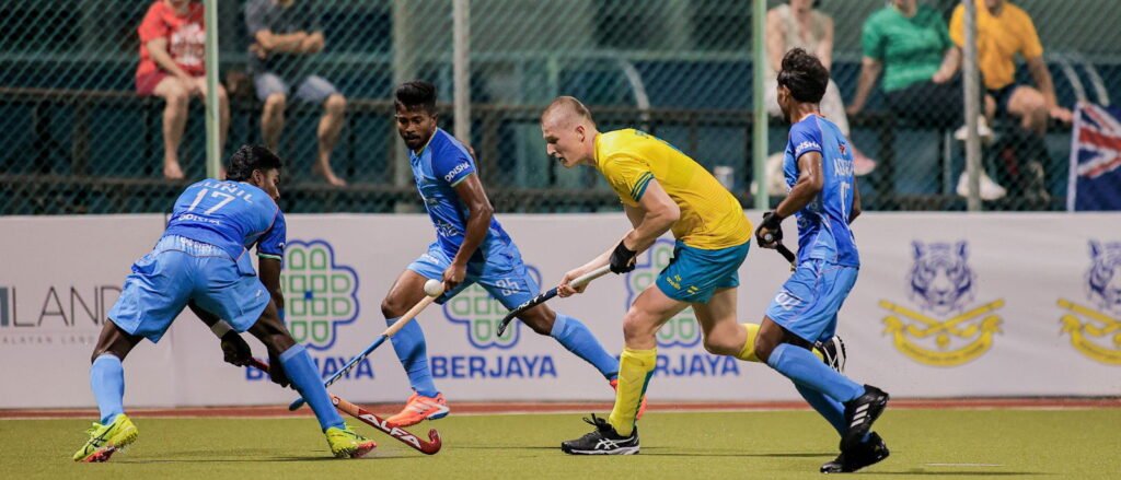 India: India fall 1-2 to Australia as late goal decides Sultan of Johor Cup 2025 1 india india fall 1 2 to australia as late goal decides sultan of johor cup 2025 68f3b17d040b5 - India: India fall 1-2 to Australia as late goal decides Sultan of Johor Cup 2025 - ~ Anmol Ekka (17’) scored India’s lone goal while Ian Grobbelaar (13’, 59’) struck twice for Australia ~