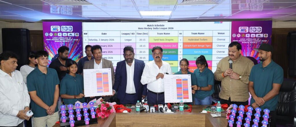 HIL: Hero Hockey India League unveils Men's and Women's schedule for 2025–26 season 1 hil hero hockey india league unveils mens and womens schedule for 2025 26 season 691caa087ff44 - HIL: Hero Hockey India League unveils Men's and Women's schedule for 2025–26 season - ~Women’s league to be held in Ranchi from 28th December to 10th January, while the men’s league will run from 3rd to 26th January across Chennai, Ranchi, and Bhubaneswar~