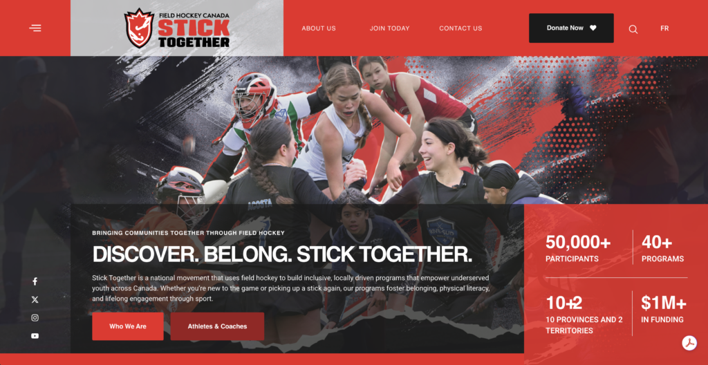Canada: STICK TOGETHER NATIONAL SUMMIT 2 canada stick together national summit 6931e1421c47b - Canada: STICK TOGETHER NATIONAL SUMMIT - In November Field Hockey Canada proudly unveiled the new digital home for its successful Stick Together initiative: https://fhcsticktogether.ca/. The website is a centralized hub for local programs, resources, and communities across Canada. It operates as an online community centre, bridging the national network of projects to share success stories and resources as we continue to build on the incredible work taking place in communities across Canada.