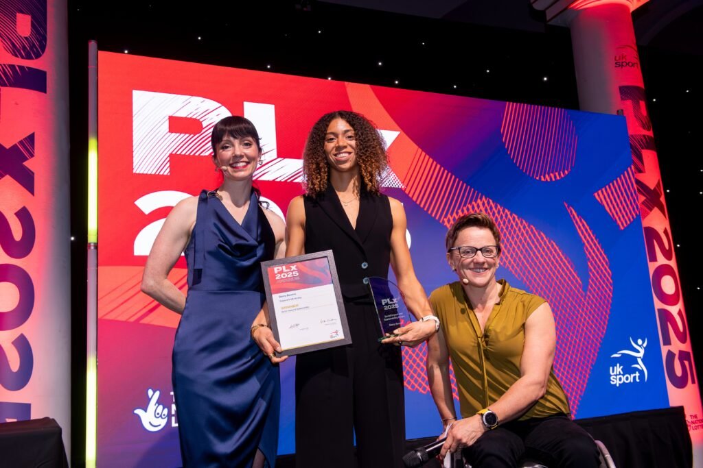 england bourne wins national plx award 69300bce9b9e0 - England: Bourne wins national PLx Award - Darcy Bourne named winner of Social Impact Award at the UK Sport PLx Awards for her work across her charity Raising Her Game and Beyond our Game.