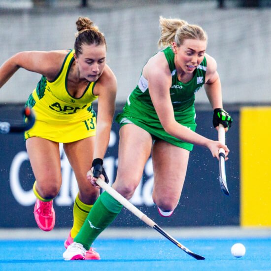 lhigginsonfihhockey12thfeb261303 1024x683 1 - Dominant Ireland Women’s team settle for draw against hosts Australia in FIH Hockey Pro League - Thursday, February 11 – Hobart, Australia: The Ireland Women’s Hockey Team put in an exceptional performance to secure a point away to hosts Australia in the FIH Hockey Pro League in Hobart Tasmania. Ireland were the dominant side throughout the tie, with intense pressing and unrelenting work rate forcing Australia into uncomfortable positions and providing Ireland chances at goal, but the team had to settle for the draw as they add vital additional points to their tally.
