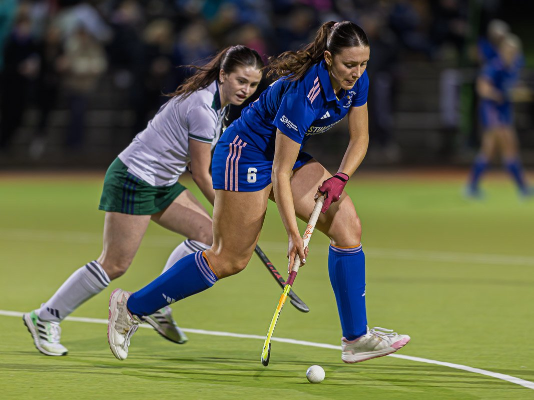20250326 portadown v queens 047 john mcmurtry 1 - Banbridge summit Men’s EY Hockey league table, as Portadown and Old Alex grab vital points in penultimate Women’s EYHL outings. - Thursday, April 15: Four sides played their seventeenth league games of the season under the floodlights on Tuesday and Wednesday night ahead of the EY Hockey League’s epic conclusion on Saturday, April 18. 