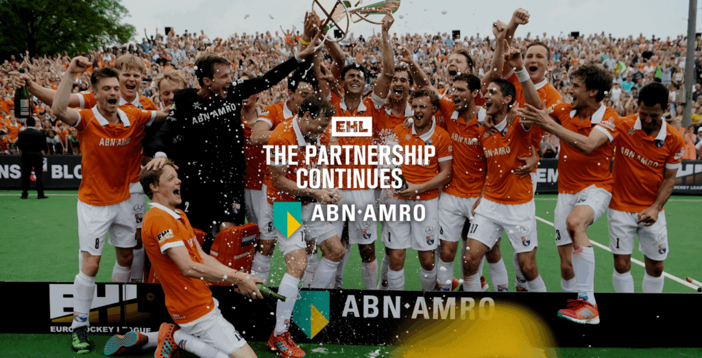 EHL: EHL and ABN AMRO extend long-standing partnership - EHL 4 abn amro 1 1024x522 1 - EHL: EHL and ABN AMRO extend long-standing partnership - EHL - The Euro Hockey League (EHL) is delighted to announce the continuation of its long‑standing partnership with ABN AMRO, reinforcing one of hockey’s most long-standing and successful sponsorship relationships.