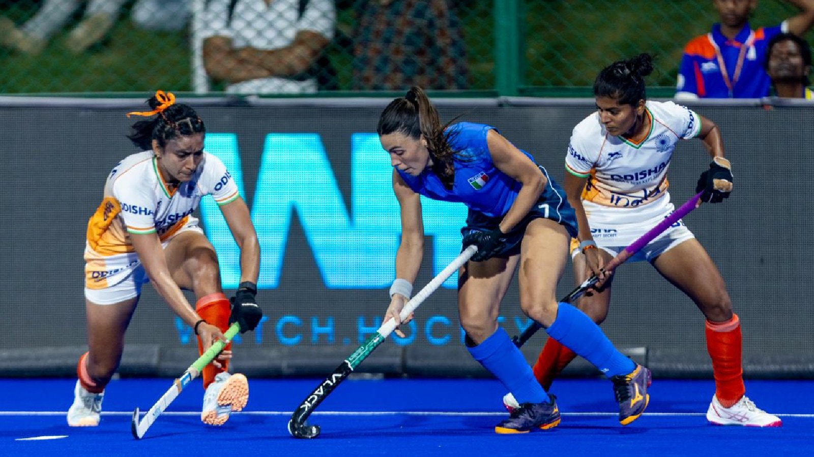 ind w hockey 8 - HIL: Hockey World Cup Qualifiers: Below-par India edge past Italy 1-0 to reach final, England won’t make their life easy in title clash - With World Cup qualification assured irrespective of their result against Italy in the semifinal of the qualifiers on Friday, India head coach Sjoerd Marijne said he demanded that his players ‘be the best version of themselves’. “We need to improve every match and that starts with every individual,” he said before the match. What followed over the next 60 minutes did not quite live up to those demands, but India still did enough to edge past Italy 1-0 and seal their spot in the title clash against England on Saturday.