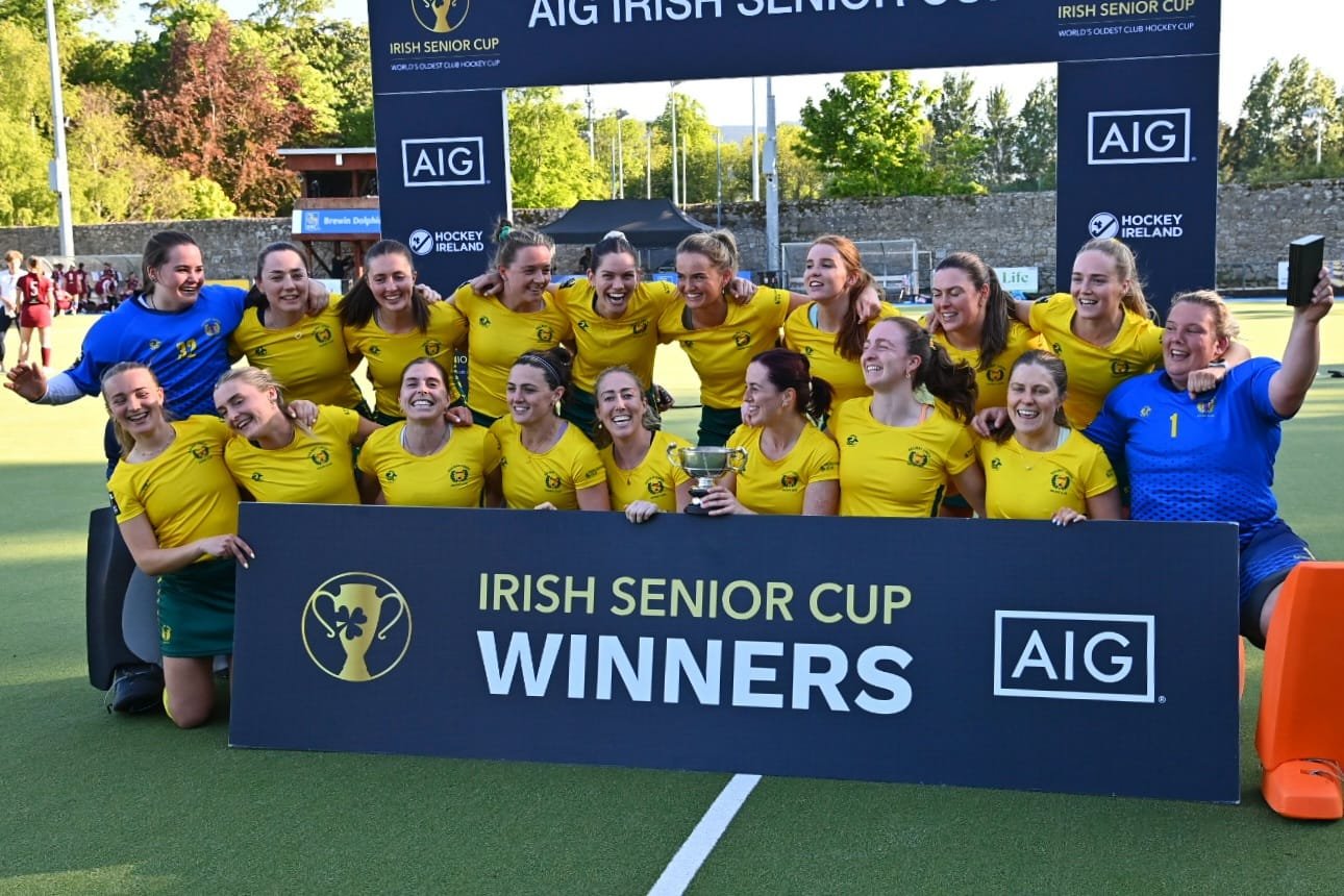 whatsapp image 2025 05 10 at 18 39 51 - AIG Irish Senior Cup & Irish Junior Cup up for grabs in what promises to be a thrilling Finals Day at Three Rock Rovers - Monday, April 27: Two of world hockey’s oldest and most prestigious trophies will be decided this Saturday, May 2 at Three Rock Rovers, as eight teams compete in a final day of knockout action to determine the winners of the Men’s and Women’s AIG Irish Senior Cups and Irish Junior Cups. 
