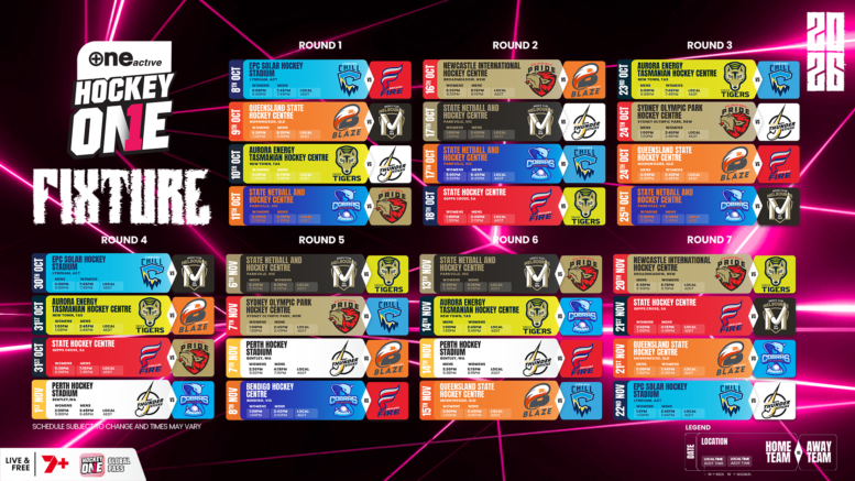 2026 h1 fixture 1920x1080 v2 - Hockey1: 2026 ONE Active Hockey One fixtures revealed for biggest season yet - Hockey1: