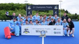 639ec65a da9a 4a07 1075 25b3801911bd e1778445238205 1024x574 1 - EHL: Milliken the Garvey hero in Irish men’s decider - EHL - James Milliken was the Lisnagarvey star for the second successive weekend as the goalkeeper’s shoot-out heroics earned the club the men’s EY Champions Trophy in Ireland.