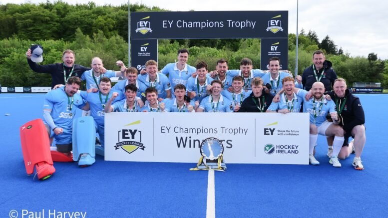 whatsapp image 2026 05 10 at 19 28 29 1 - Lisnagarvey and Railway Union crowned EY Champions Trophy winners in epic finale to the 2025/26 season. - Saturday, May 10 – Lisnagarvey: It was a fitting end to a sensation domestic hockey season, as Lisnagarvey and Railway Union crowned themselves EY Champions Trophy winners in two epic finals.