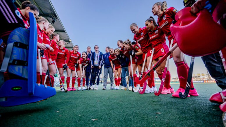 wp8 9756 20260401 1 1024x683 1 - EHL: Mannheim and HTHC make inroads in German quarter-finals - EHL - League winners Mannheimer HC found the going tough but eventually prevailed against Rot-Weiss Köln to take the upperhand after the first leg of the German women’s playoffs.