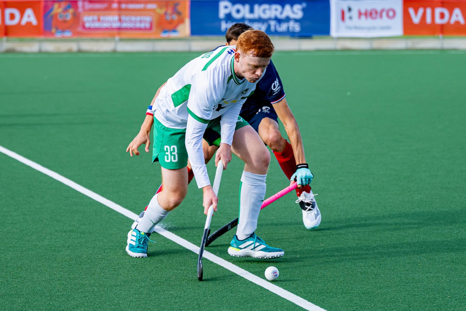 cz8_8113-20260613-scaled-2 cz8 8113 20260613 scaled 2 - Ireland come up short against France in second FIH Hockey Nations Cup match in Cape Town - Saturday, June 13 – Cape Town, South Africa: The Ireland Men’s Hockey Team suffered a 2-0 loss to France in their second of three pool stage matches in the FIH Hockey Nations Cup. Despite a dominant opening period, France made good use of their chances at goal, scoring goals either side of half-time to secure the points. The result means Ireland must beat hosts South Africa in their final pool match on Tuesday, June 16 to progress to the Semi-Finals, should South Africa beat the USA this evening.