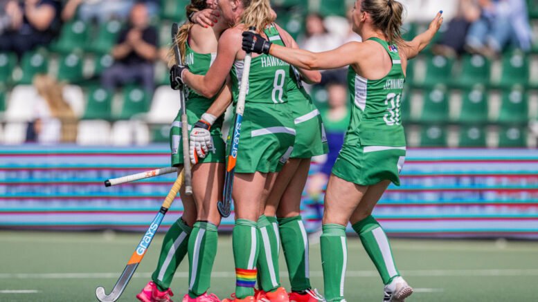 fu1202606178338 scaled 1 - Ireland secure a crucial point against Spain in their penultimate FIH Hockey Pro League match in Rotterdam - Wednesday, June 17 – Rotterdam, The Netherlands: The Ireland Women’s Hockey team came away with a well-earned point in their penultimate outing in Rotterdam in the FIH hockey Pro League. Spain took the lead early on but Ireland responded, Hannah McLoughlin firing into the back of the net from a penalty corner. The chances favoured the green army, but Spanish goalkeeper Clara Lopez kept her side level, with Ayeisha McFerran also making some critical late saves for Ireland to see the sides share the points. Spain came away with the bonus point in the shootout, Perez making the necessary saves to help Spain come out on top.